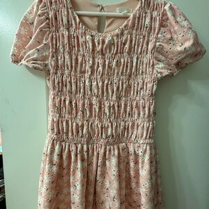 Floral Pink Kids Dress